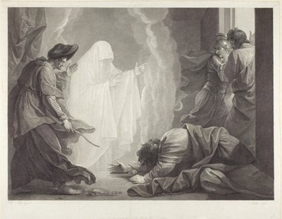 Saul ve Endor Cadısı by William Sharp