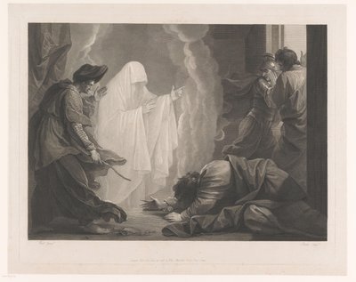 Saul ve Endor Cadısı by William Sharp