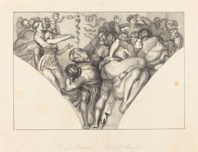 Yüzsüz Yılan, Michael Angelo'dan by William Sharp after John Flaxman