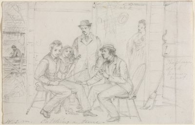 Bir melodi yakalamak, muhtemelen 1867. by William Sidney Mount