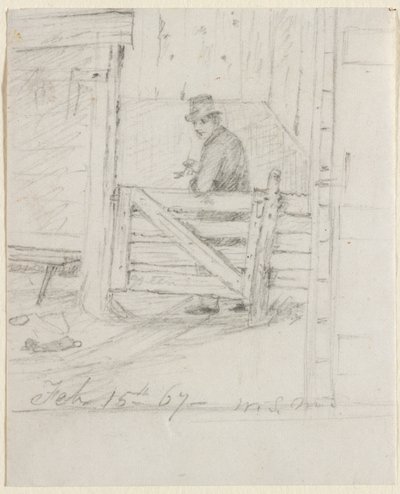 Çitte Dinlenmek, 1867. by William Sidney Mount