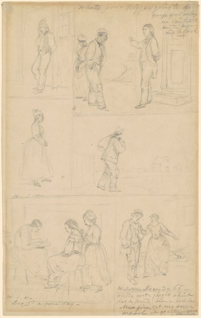 Figür Grupları Çalışmaları by William Sidney Mount