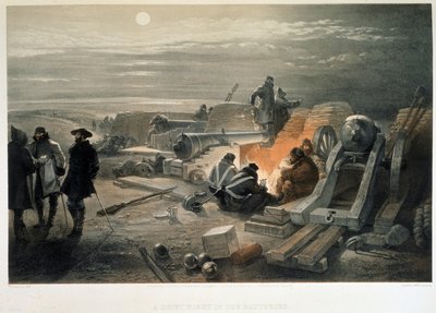 Pillerde sessiz bir gece, 1855 by William Crimea Simpson