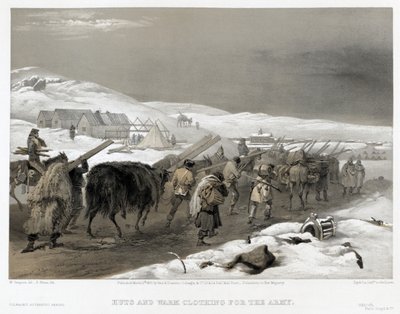 İngiliz birlikleri Sivastopol yolunda, 1855 by William Crimea Simpson