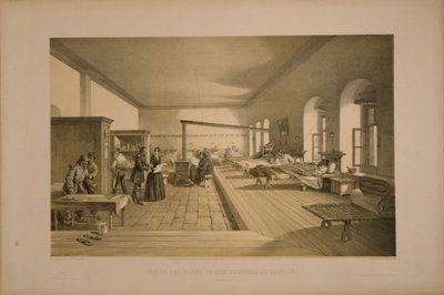 Üsküdar'daki hastanenin koğuşlarından biri, 1855 by William Crimea Simpson