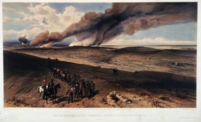 Redan ve İngiliz siperleri by William Crimea Simpson