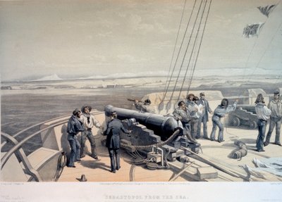 Sivastopol'un denizden görünümü, 1855. by William Simpson