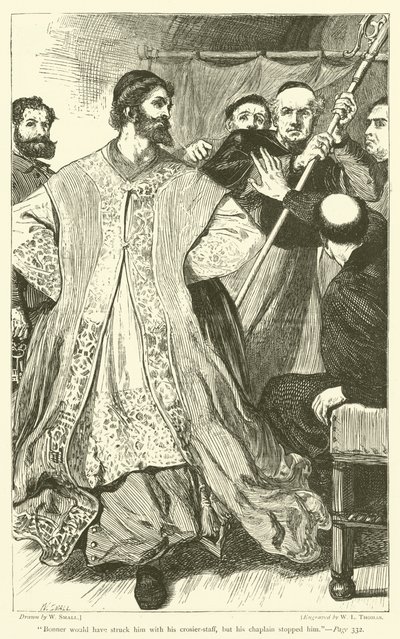 Bonner ona asasıyla vururdu ama papazı onu durdurdu. by William Small