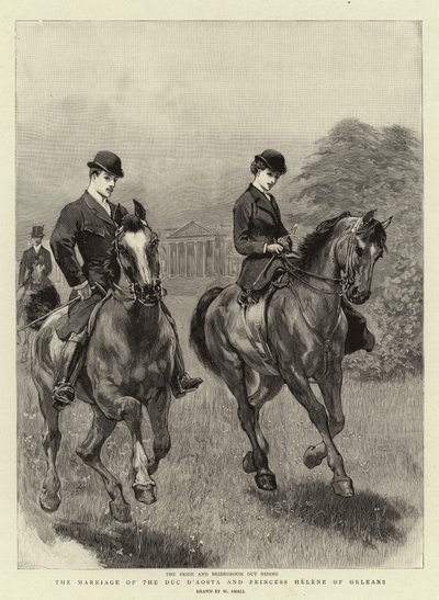 Dük D'Aosta ve Orleans Prensesi Helene'in Evliliği by William Small