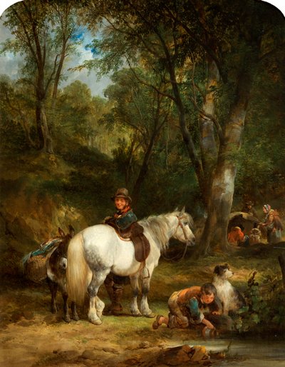 çingene kampı by William Snr. (circle of) Shayer