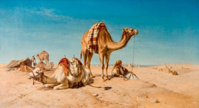 Çölde Bir Duruş, 1867 by William Snr. Luker