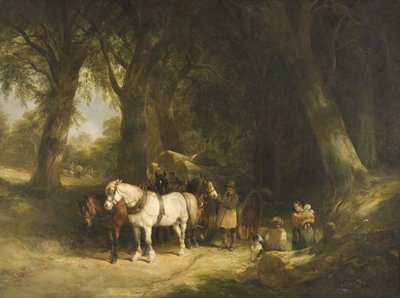 Kereste Vagonu (tuval üzerine yağlı boya) by William Snr. Shayer