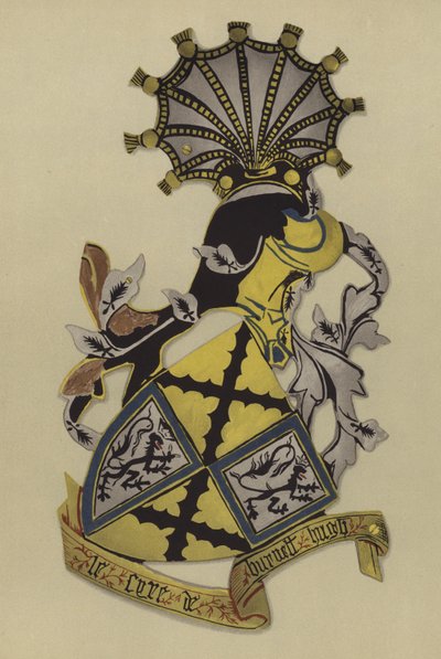 Sir Hugh Burnell, lord Burnell, 1406-1420 (kromolitho) by William St John Hope