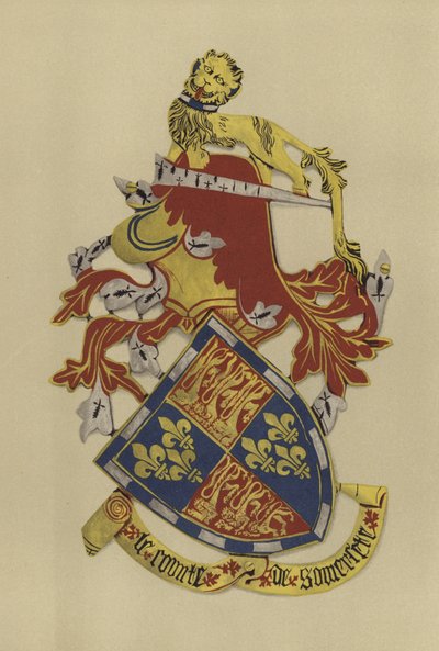 Sir John Beaufort, Somerset Kontu, 1397-1410 (chromolitho) by William St John Hope