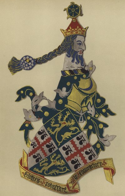 Sir Lewis Robessart, lord Bourchier, 1421-1431 (kromolitho) by William St John Hope