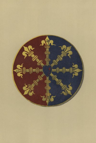 Sör Ralph Bassett, Drayton lordu Bassett, 1368-1390 (kromolitho) by William St John Hope