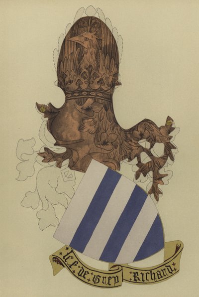 Sir Richard Grey, Codnor Lordu Gray, 1404-1418 (chromolitho) by William St John Hope