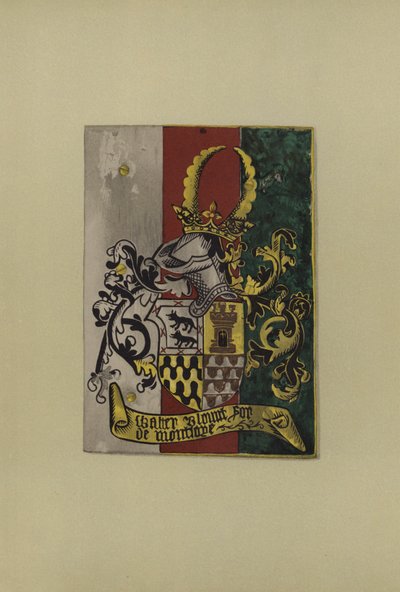 Sir Walter Blount, lord Mountjoy, 1472-1474 (kromolitho) by William St John Hope