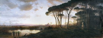Castel Fusano Çam Ormanından Görülen Ostia Kalesi, 1881 by William Stanley Haseltine