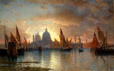 Santa Maria della Selamı, Gün Batımı, 1870-85. by William Stanley Haseltine