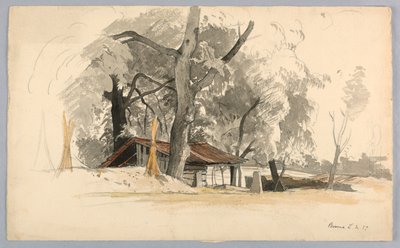 Peyzaj çalışması, Baveno, Maggiore Gölü, İtalya by William Stanley Haseltine