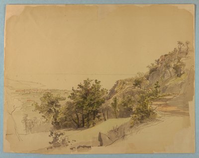 Peyzaj çalışması, Sorrento, İtalya by William Stanley Haseltine