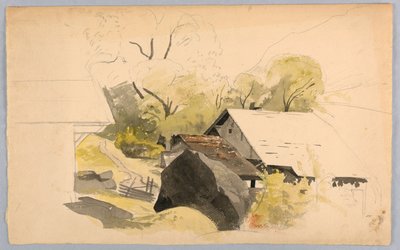 Peyzaj çalışması, İsviçre by William Stanley Haseltine