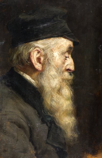 Yaşlı Bir Adamın Portresi (tuval üzerine yağlı boya) by William Stewart MacGeorge