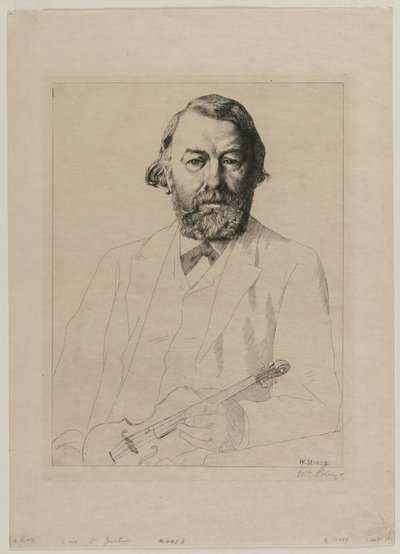 Dr. Joachim, 1887. by William Strang