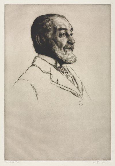 Frederick Harrison, 1914. by William Strang