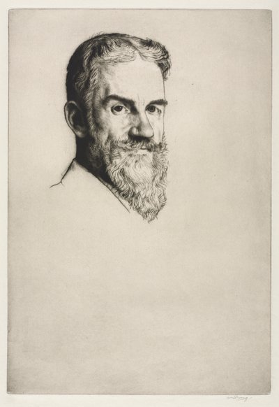 George Bernard Shaw, 1907. by William Strang