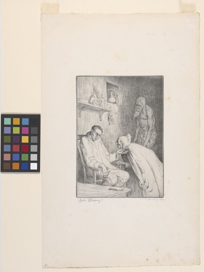 Adam ve Cadı (gravür) by William Strang