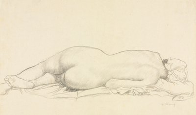 uzanmış çıplak by William Strang