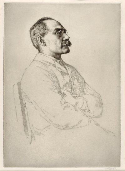 Rudyard Kipling (1865 - 1936), yayınevi. 1898 by William Strang