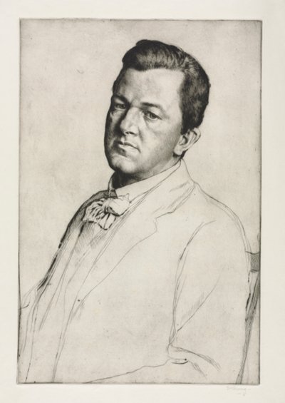 Sir Charles Holroyd, 1909. by William Strang