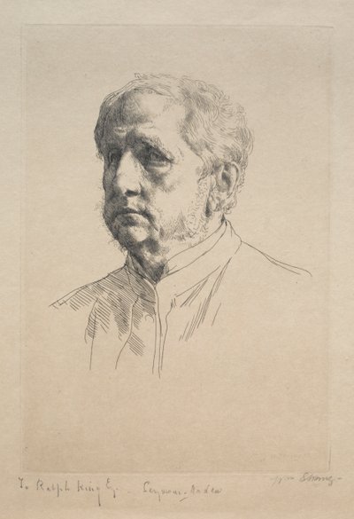Sir Francis Seymour Haden, 1883. by William Strang