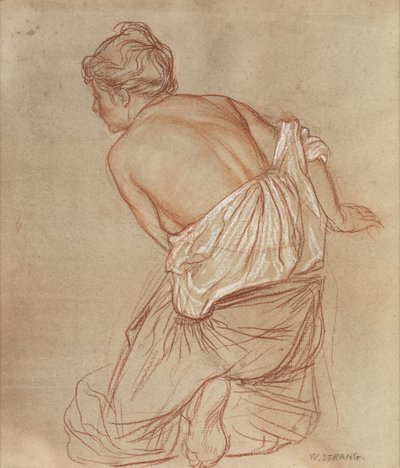 Bir gravür için çalışma: Müzik by William Strang