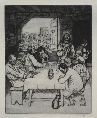 Son Akşam Yemeği, 1889. by William Strang