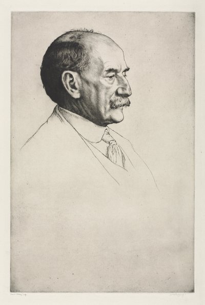 Thomas Hardy, Sağa Bakıyor by William Strang