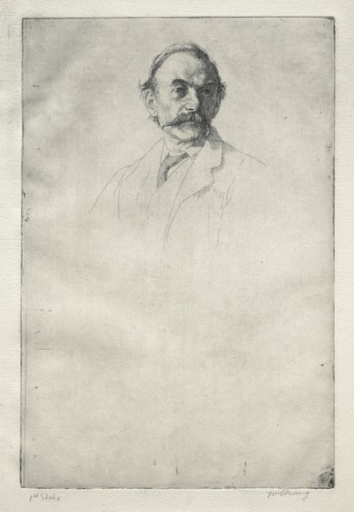 Thomas Hardy, No. 1, 1893. by William Strang
