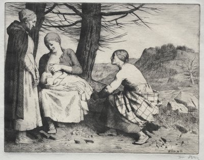 kadın ve çocuk by William Strang