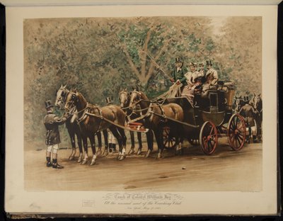 Albay William Jay'in Koçu - Koçluk Kulübü Yıllık Toplantısında - New York, 27 Mayıs by William Sullivant Vanderbilt Allen