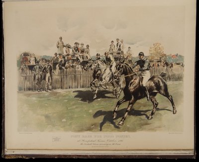 Polo Ponyleri için Pony Yarışı by William Sullivant Vanderbilt Allen