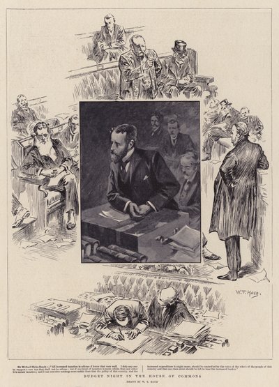 Avam Kamarası'nda Bütçe Gecesi by William T. Maud
