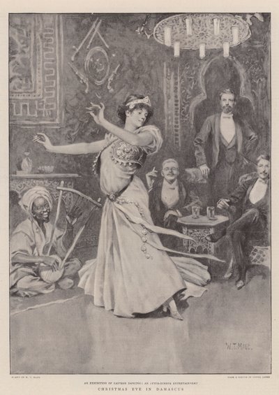 Şam'da Noel Arifesi (lito) by William T. Maud