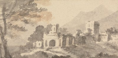 Harabe Kalesi ile İtalyan Manzarası by William Taverner