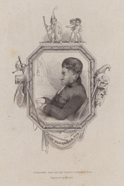 John Farquhar, İskoç tüccar ve girişimci (gravür) by William Thomas Fry