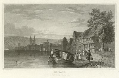 Coblentz ve Ehrenbreitstein by William Tombleson