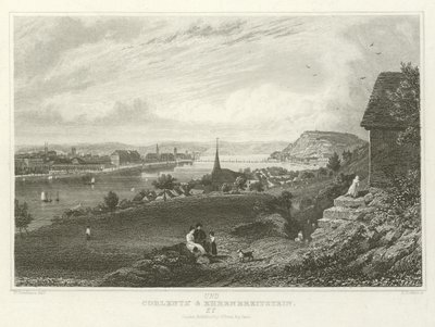 Coblentz and Ehrenbreitstein  by William Tombleson