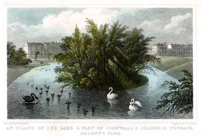 Göldeki ada ve Cornwall ve Clarence Terraces